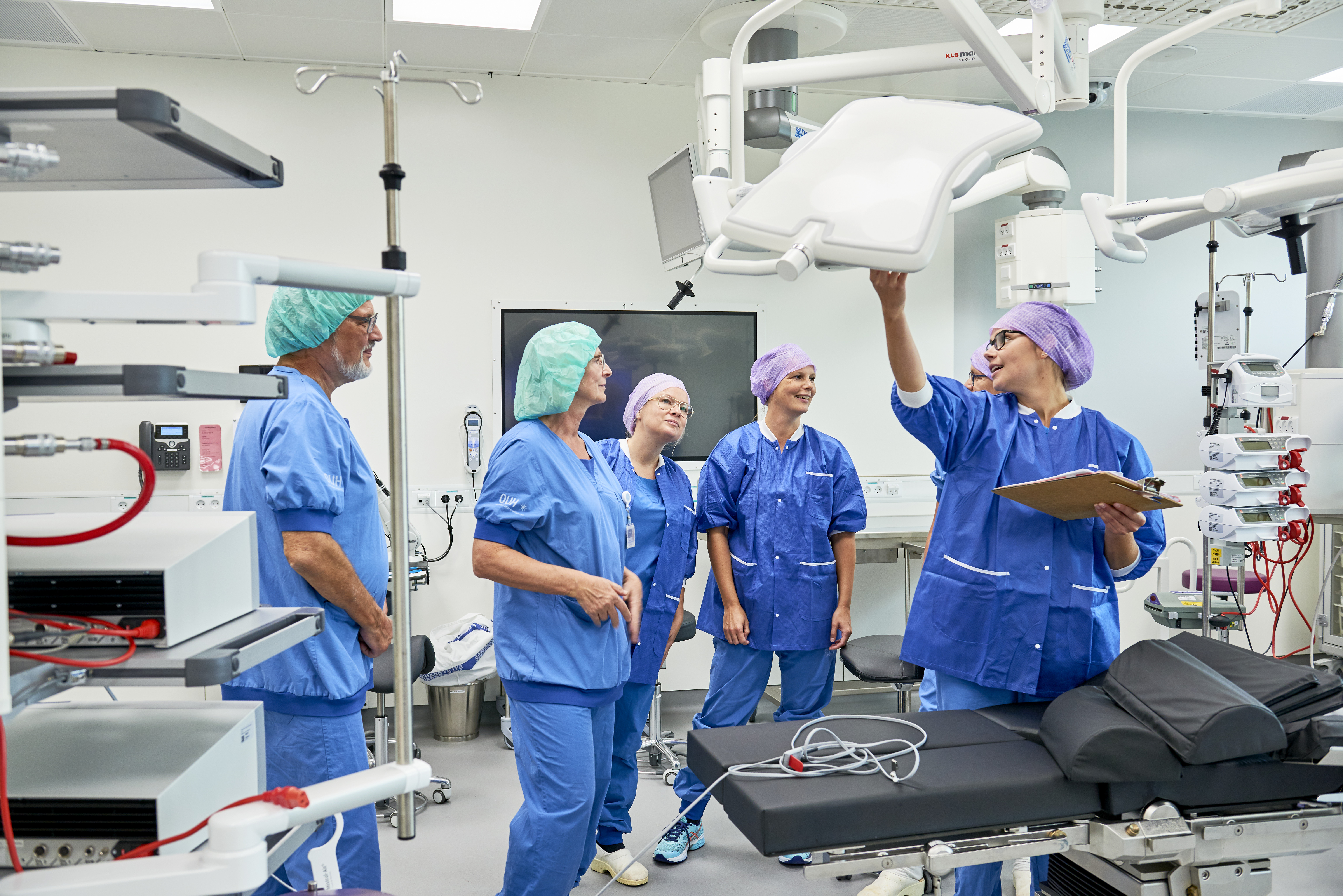Clinicians are testing the new equipment in the Future Operating Theatre