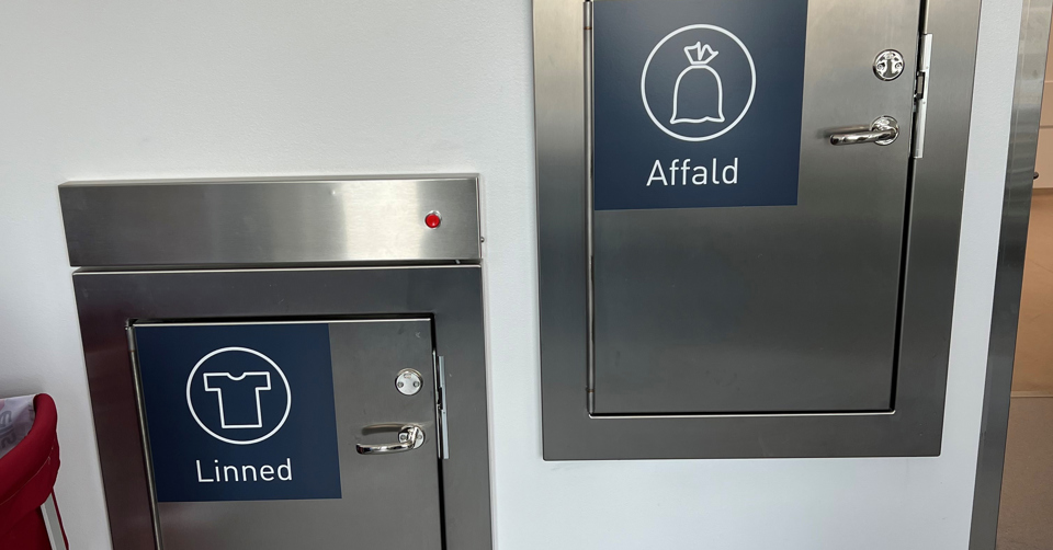 Affaldsluger til linned og affald