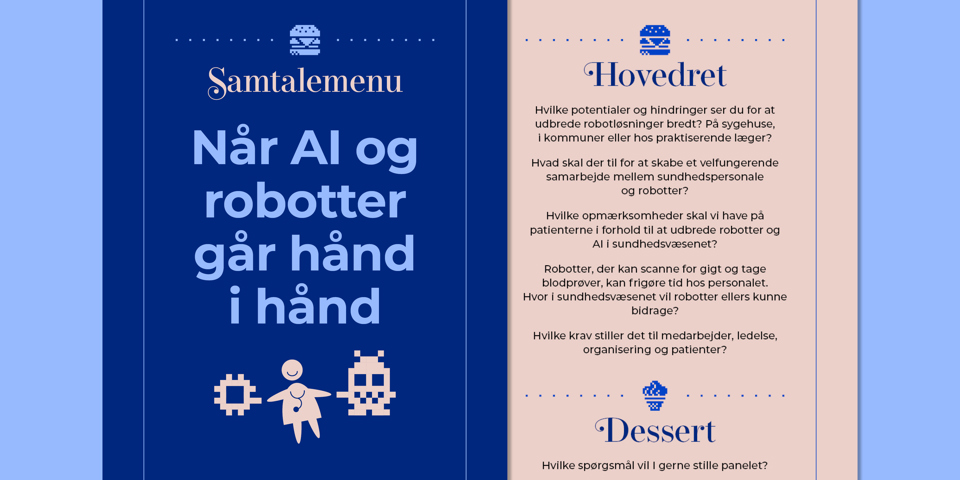 Menukort til samtalesalon